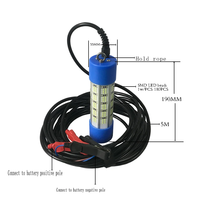 150W fishing lamp led drop light underwater pesca submarina lure led fishing lights