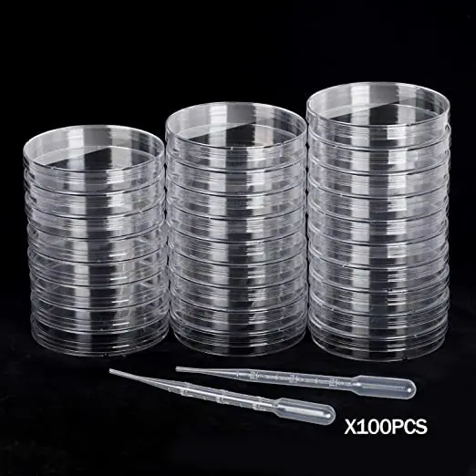 ISO9001 Approved Sterile Plastic Petri Dishes with Lid