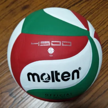 Pelota de voleibol leather ball official size 5 soft pu volleyball for training or match laminated volleyball
