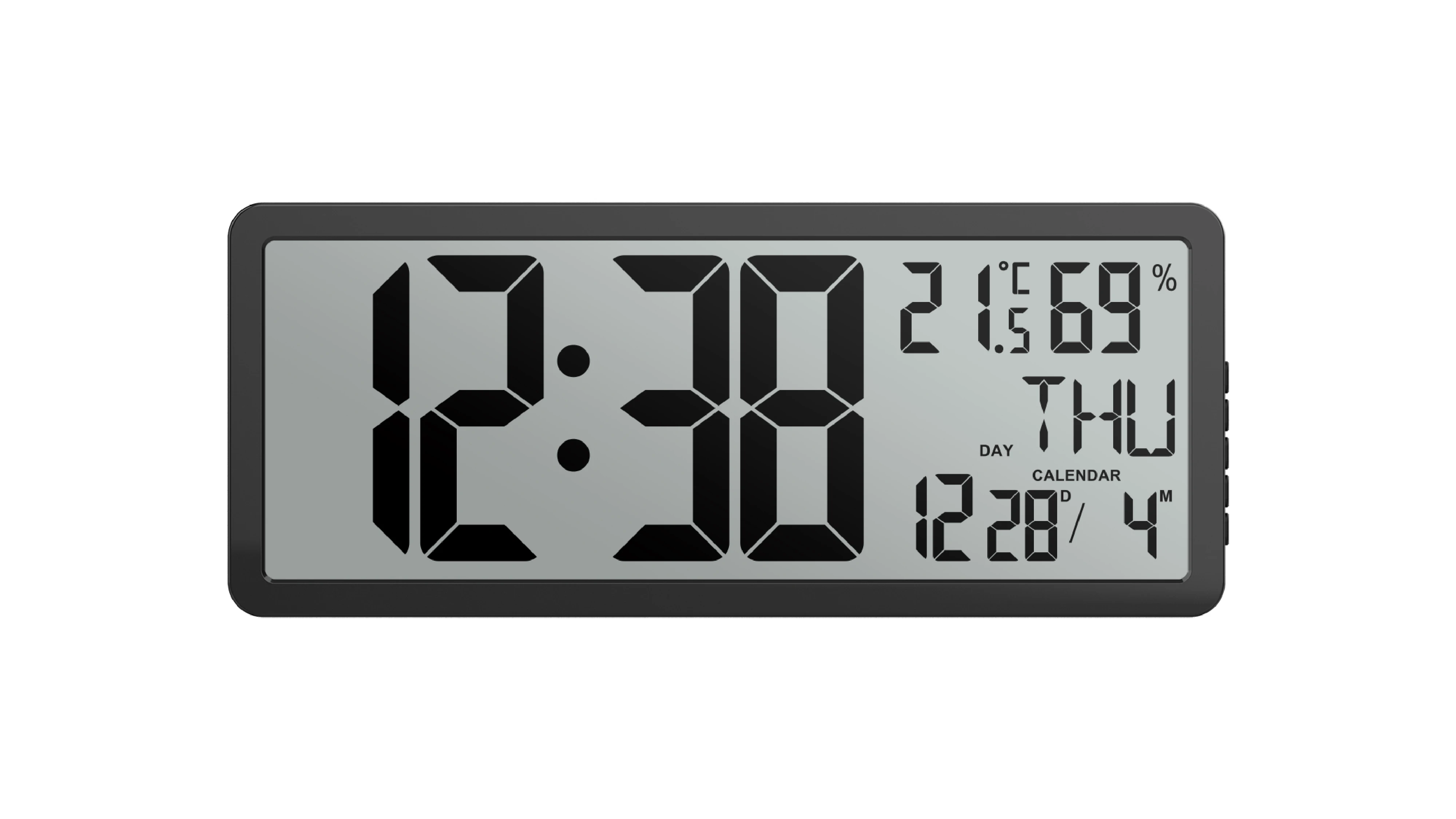 EWETIME Big Digital Wall Clock with Large Display with Auto-Dimming ALARM clock