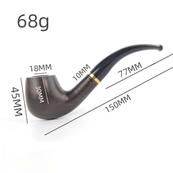 Tobacco Smoking Ebony Wood Smooth Finished 9mm Filter Olive Series Pipe Shape #ALW Special Offer Free Shipping