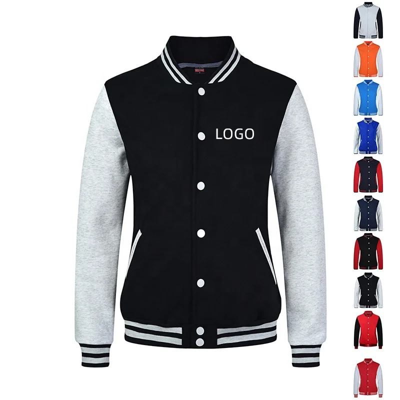 High quality fashion man sweater with customize youeself logo baseball uniform