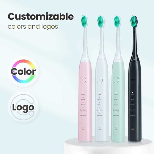 2024 Sonic Travel Type Usb Rechargeable Dupont Heads Electric Toothbrush For Adult