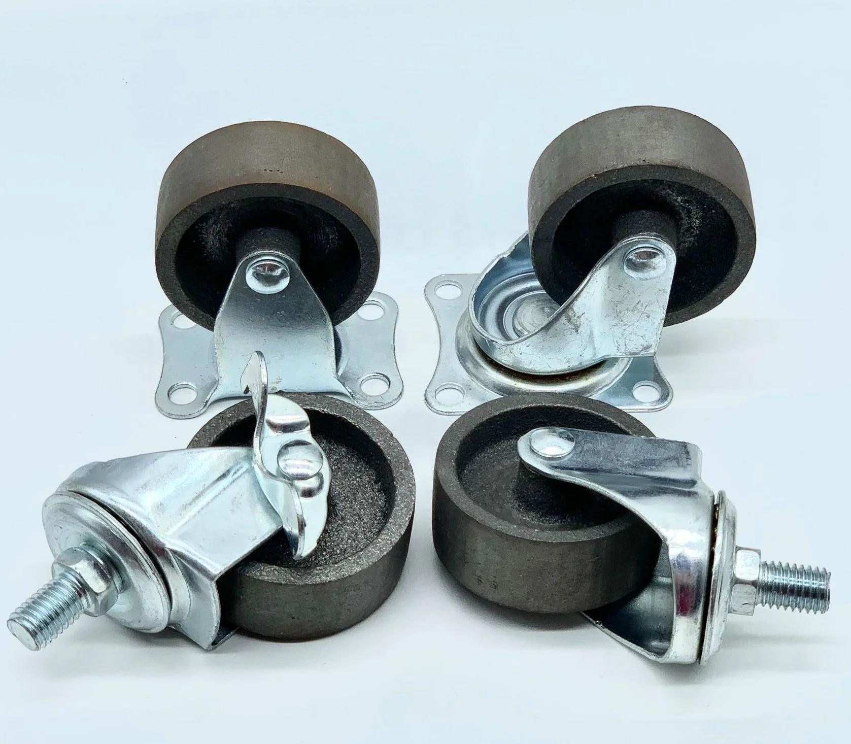 110LB 2 Inch Cast Iron Swivel Plate Wheel Caster