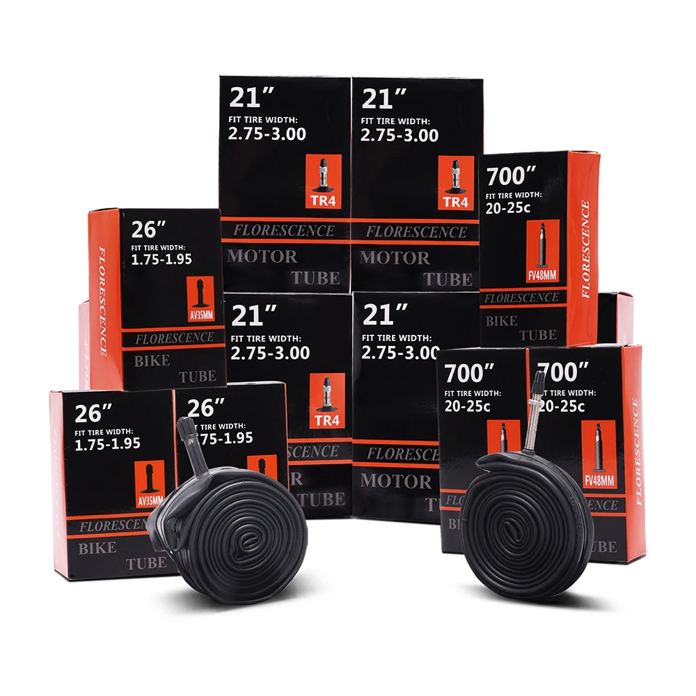 Factory Supplier China Manufacturer Florescence Butyl Tire Tube 26x1 3/8 26*1 3/8 Bicycle Spare Parts Bike Tyres and Tubes