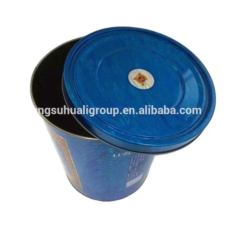 
Custom printed wine tin bucket ice bucket tin barrel 