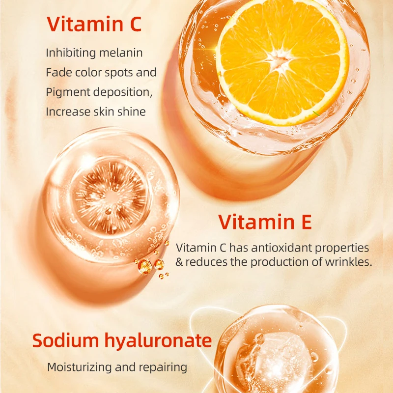 Vitamin C Serum Face Anti Aging Serum Hyaluronic Acid Organic Aloe Vera And Jojoba Oil Hydrating Bright