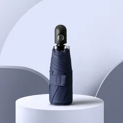 customized wholesale top grade windproof travel rain Automatic Open and close Sun black coat auto Mini 5 Folding Umbrella