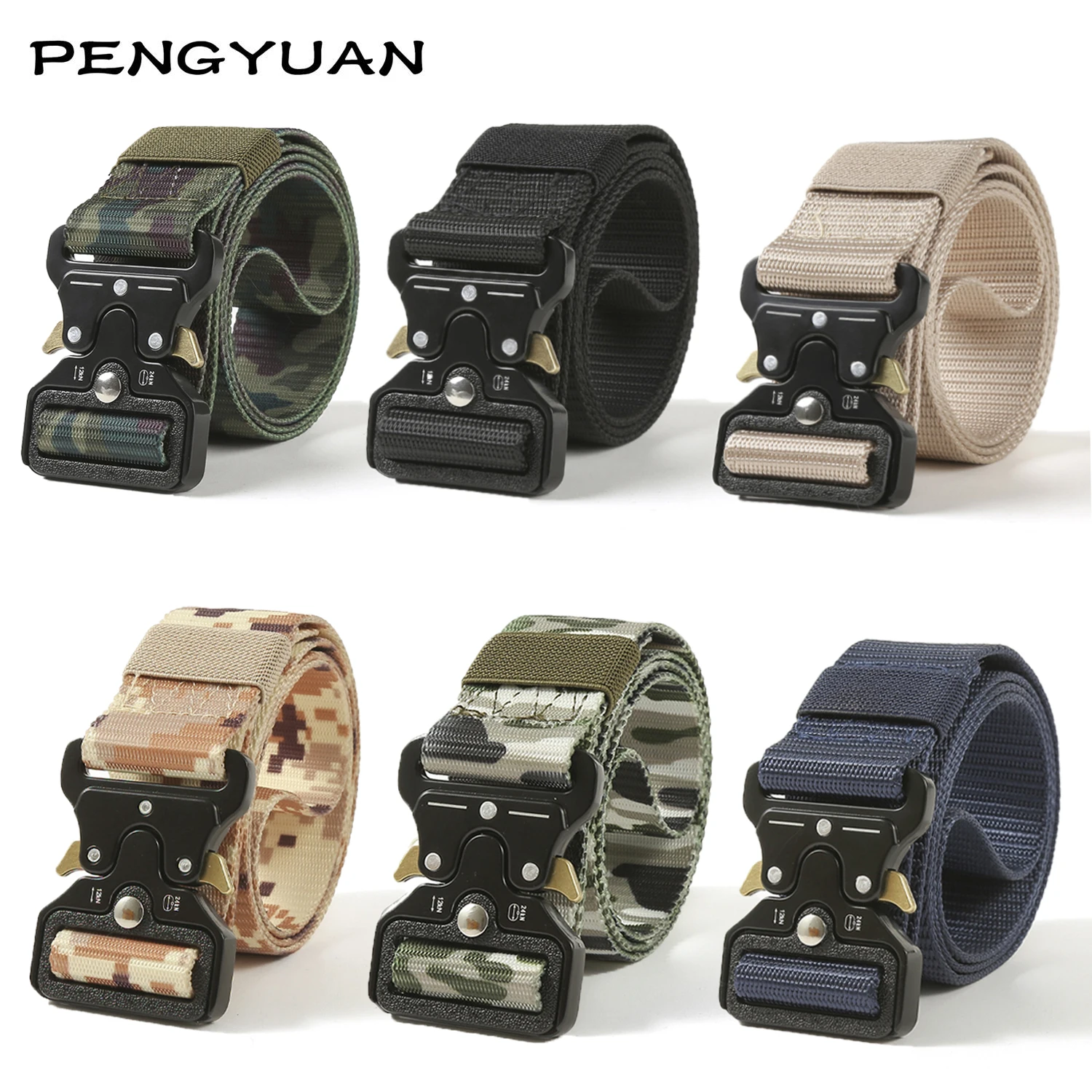 Custom Outdoor Tactical Heavy-Duty Adjustable Tactical Milita-ry Belt