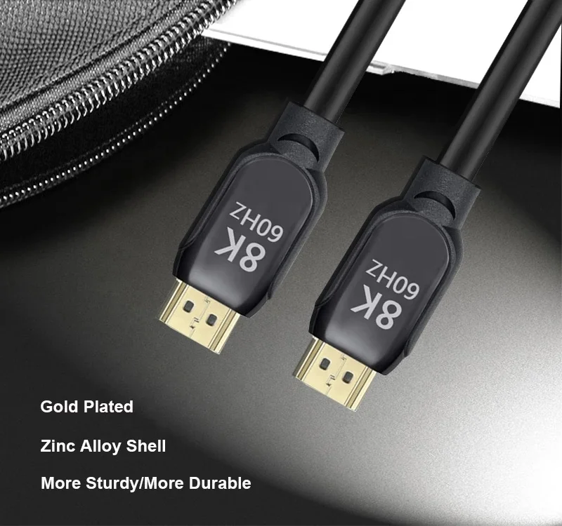 In Stock High Quality UHD 8K HDMI Cable 4K 120Hz 48Gbps Audio and Video Cable for PS5 Xbox HDTV Projector VR Devices