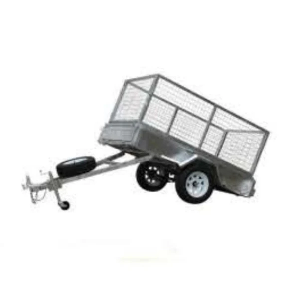 Heavy Duty Low Moq Atv Towed Trailer Mesh Dump Cart Car Towing box Trailer With Heavy Loading