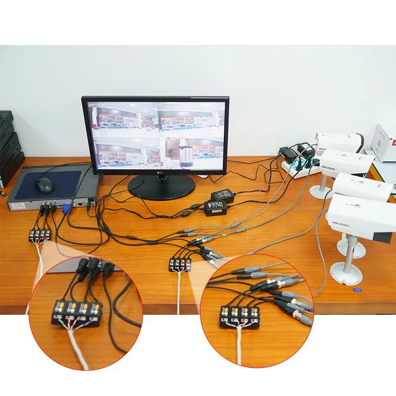 CCTV accessories video balun 5mp with HD -CVI/TVI/AHD passive video balun