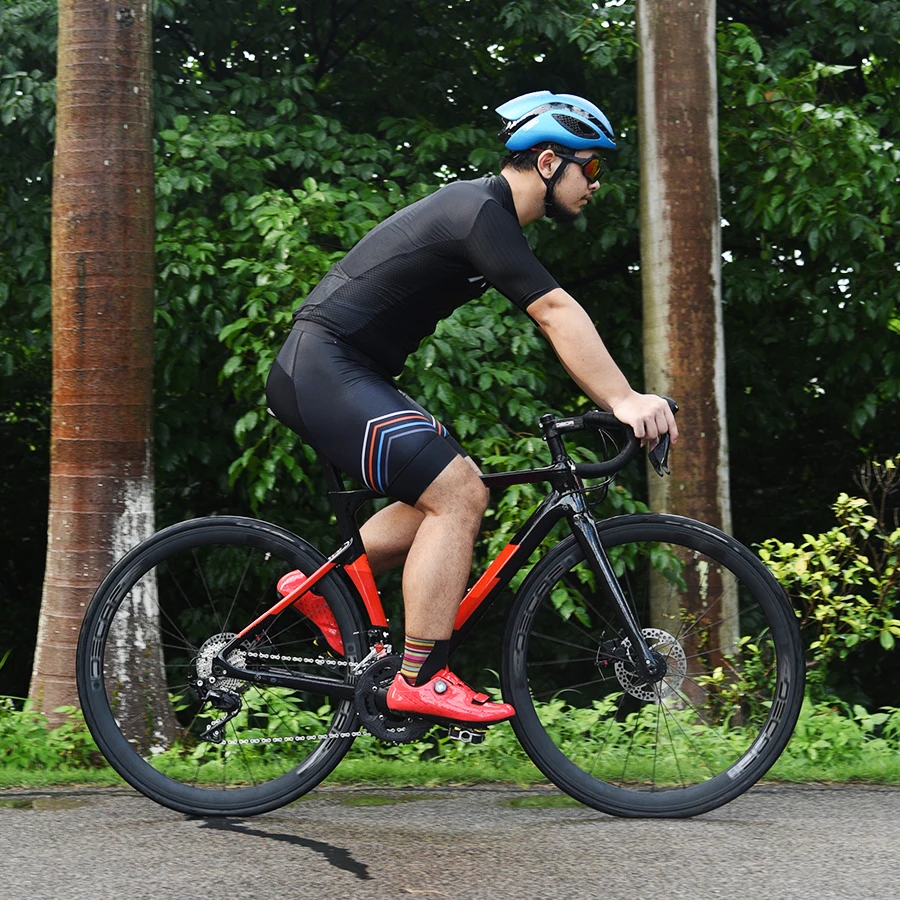 Factory wholesale carbon fiber road bicycle Full Carbon disc brake racing road bike 22 speed 700c bike cycle