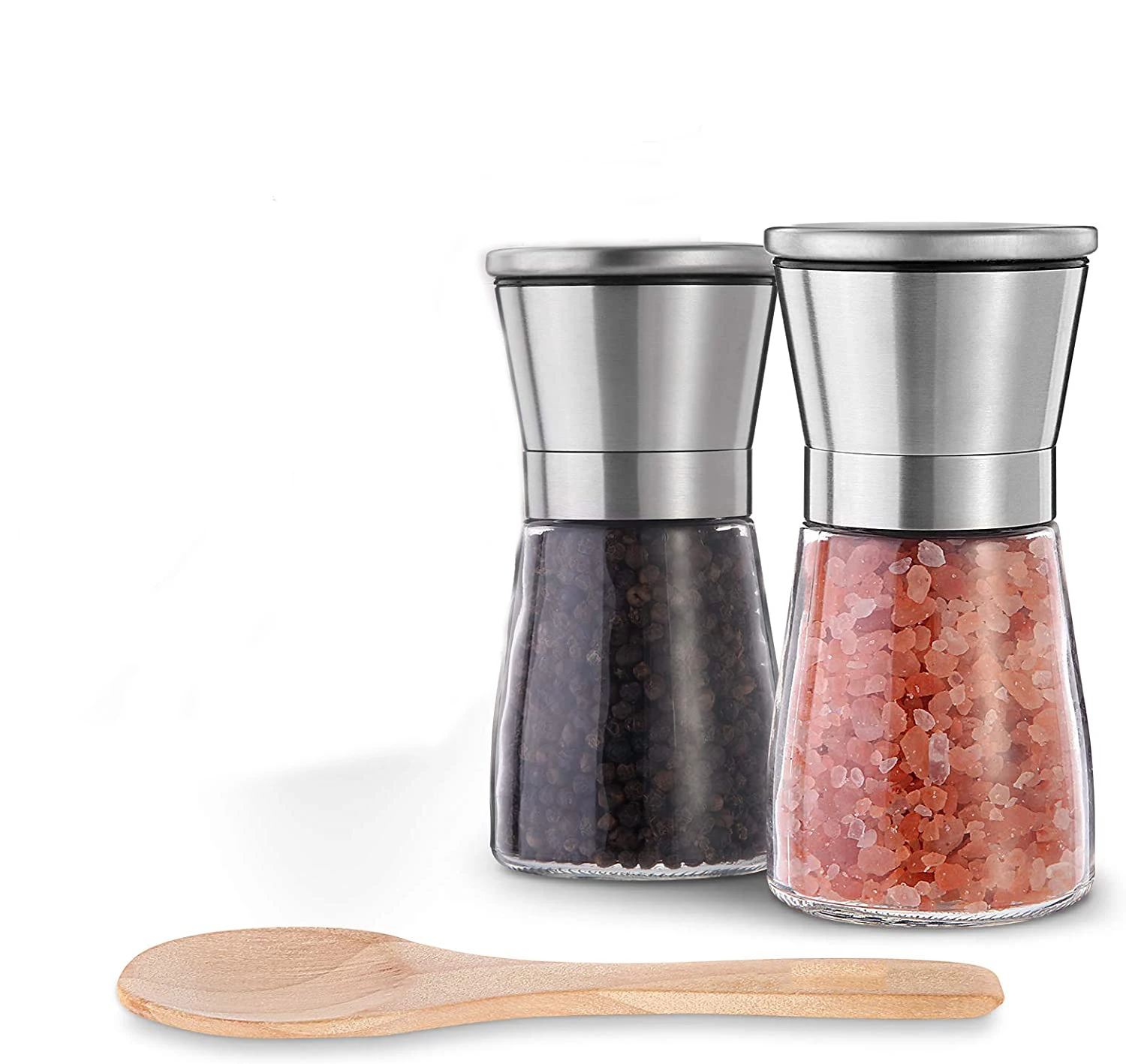 Измельчитель соли и перца из нержавеющей стали Регулируемый Керамический измельчитель