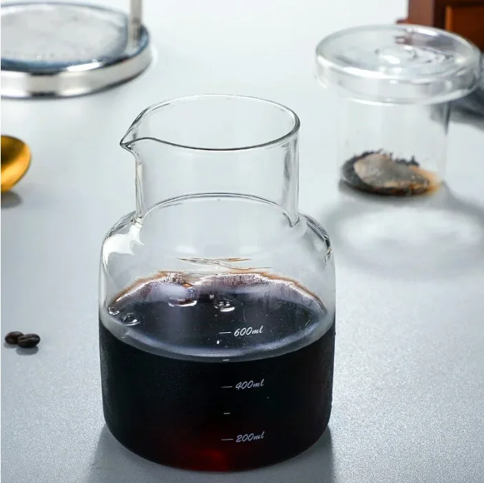 High Quality 1L Glass Cold Brew Coffee Maker 1000ml Espresso Tea Supplies Free Home Garden Kitchen Tabletop Coffee Tea Sets