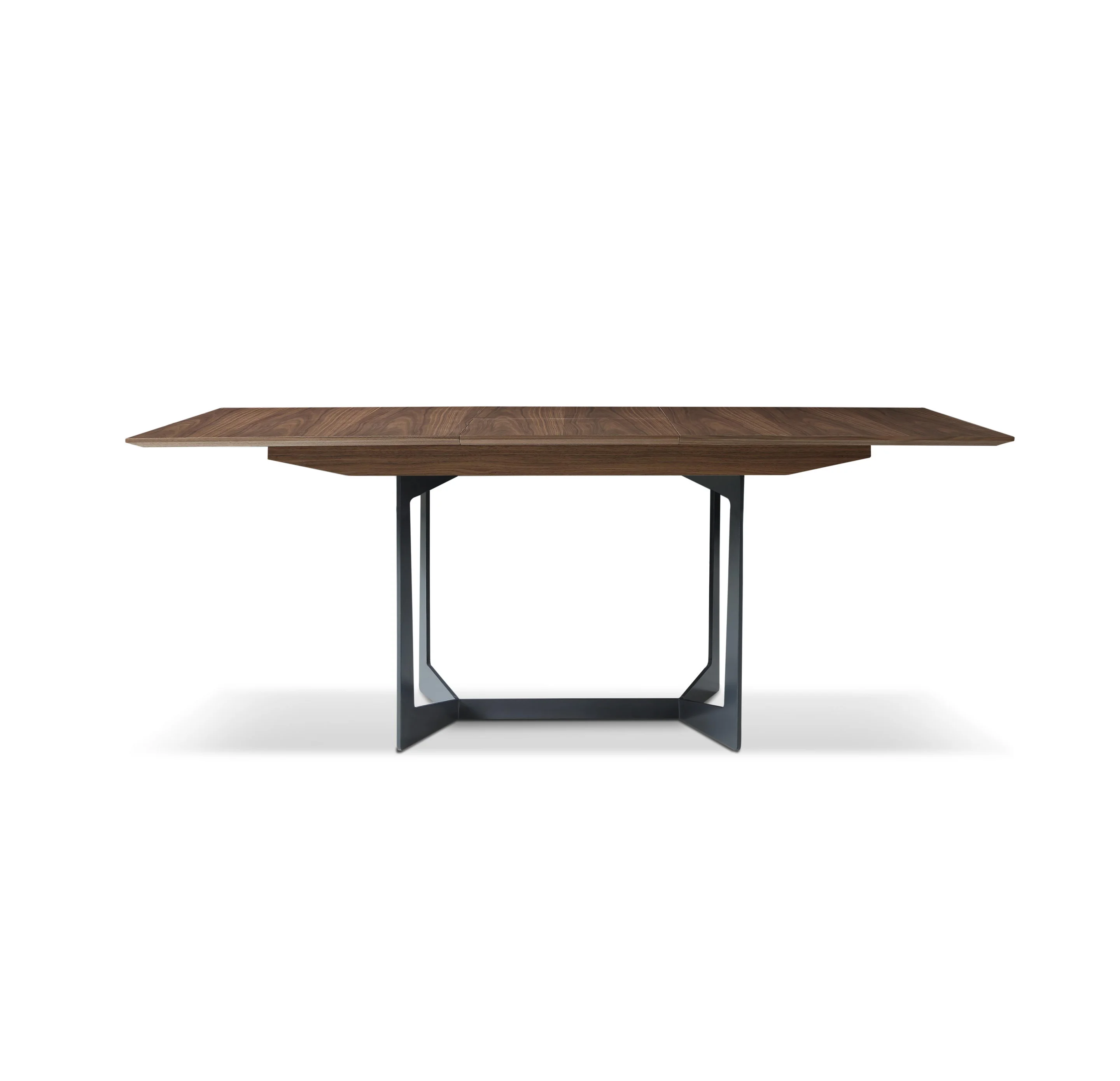 Modern style creative dining room furniture walnut wooden extension dining table