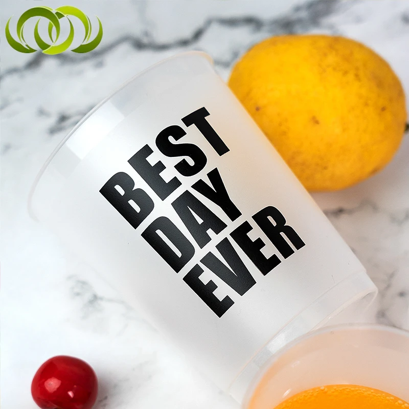 High Quality Custom Various Size Reusable Unbreakable Plastic PP Stadium Drinking Cup