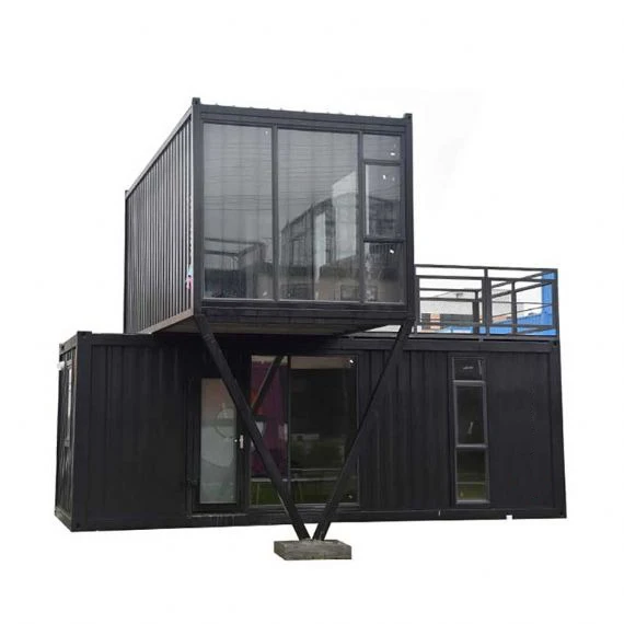 Fast install Steel Structure Prefabricated Luxury Prefab House Two Storey Shipping Container Houses