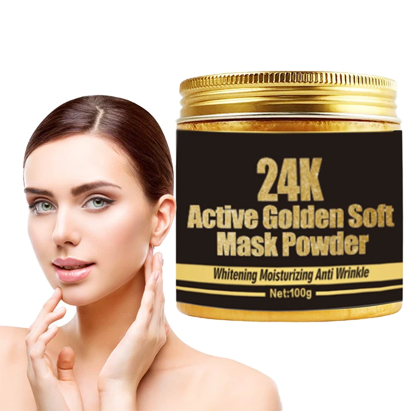 Crazylife 24 K Gold Powder Anti-wrinkle hydrating moisturizing firming skin face mask  100 g OEM