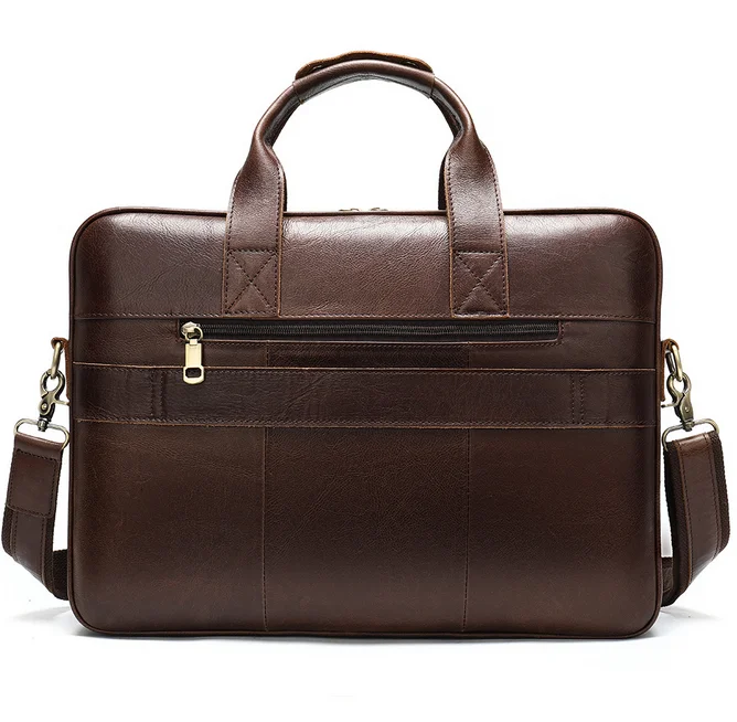 Wholesale Dropshipping Full Grain Leather Briefcase for Men Top Choice Gifts for Men Handcrafted Leather Laptop Bag