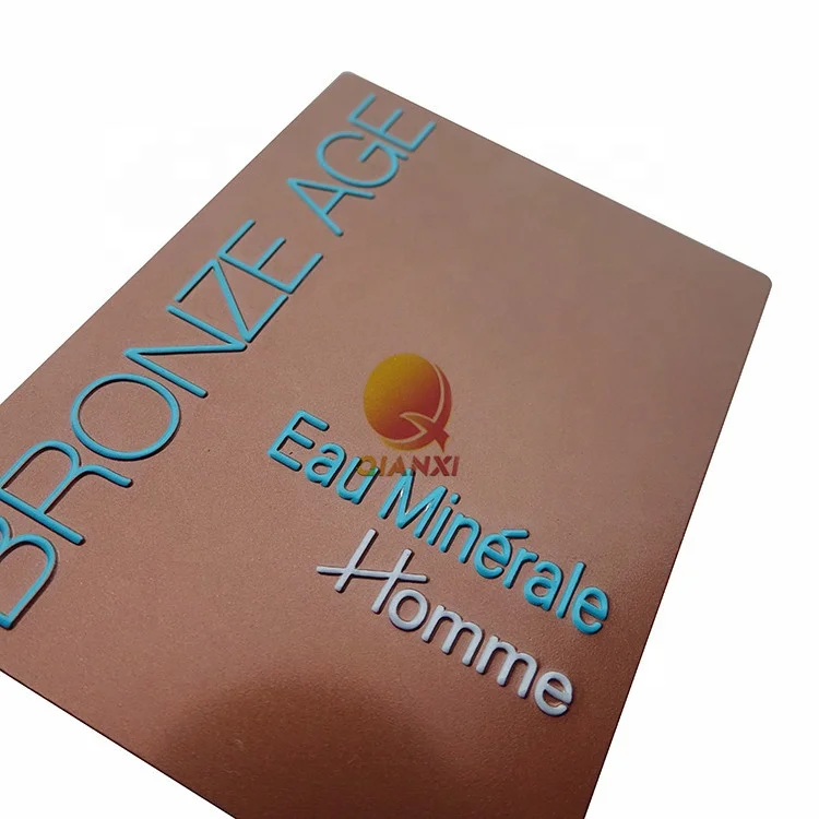 3D Aluminium sign stainless steel nameplate tag Embossed metal logo name plates