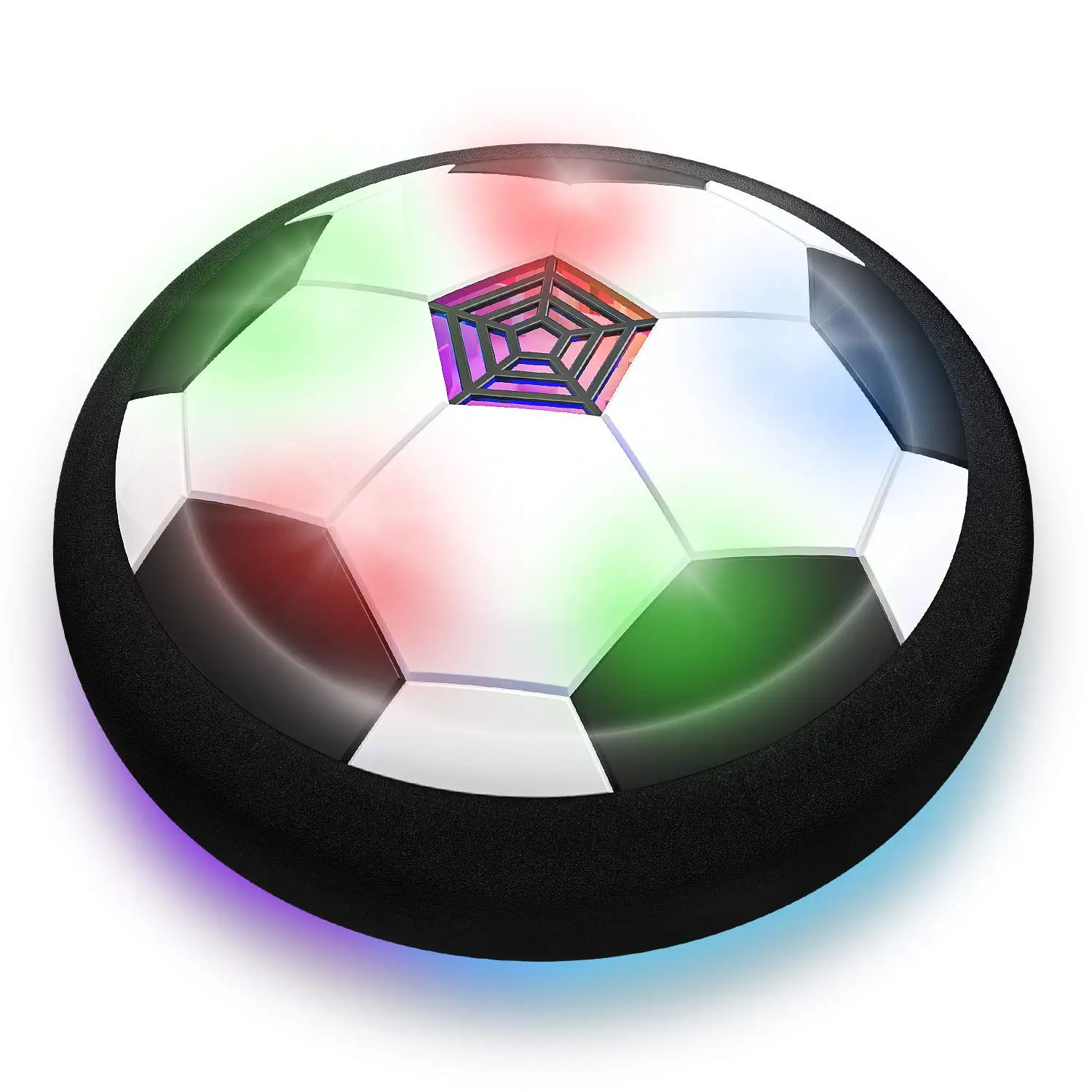 Soccer Kids Toy USB Rechargeable Hover Ball Colored Christmas Gifts for Kids Toys Gliding Air Cushion Floating Kids Soccer Game