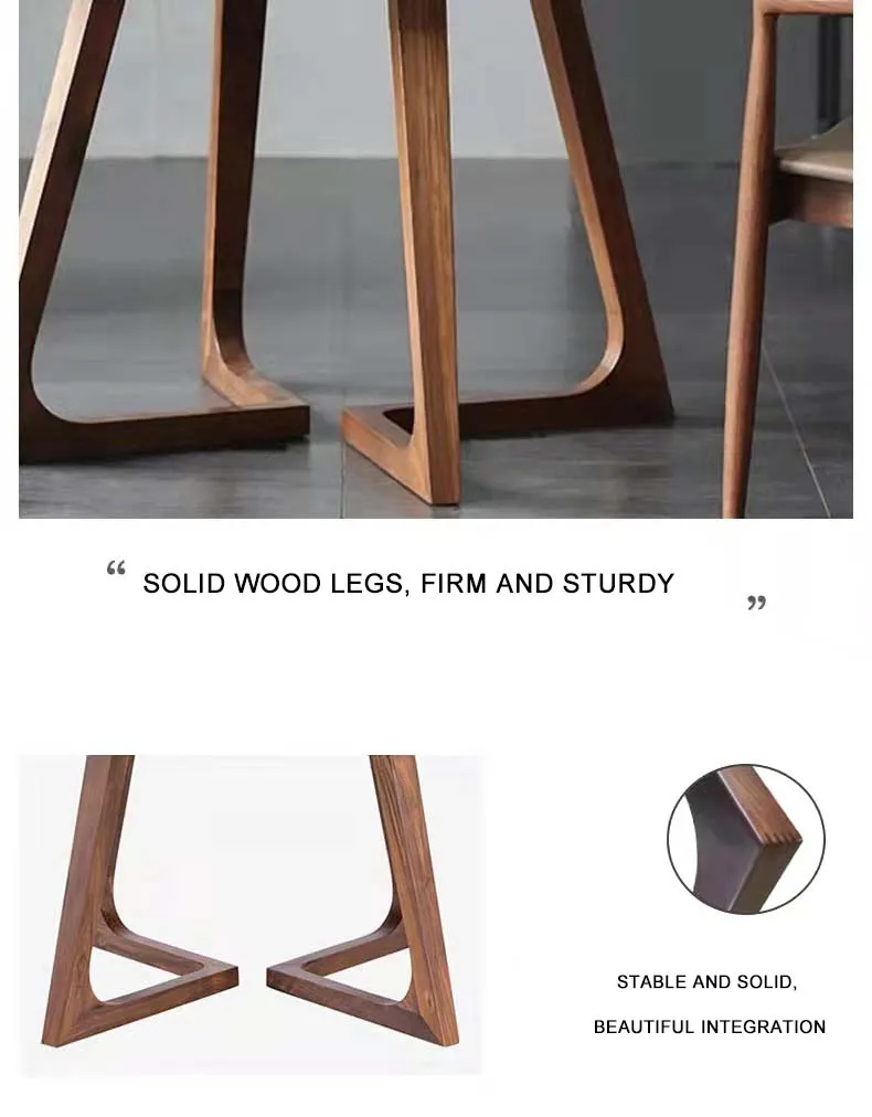 Modern high end dining table solid wooden luxury round shape coffee table in nordic