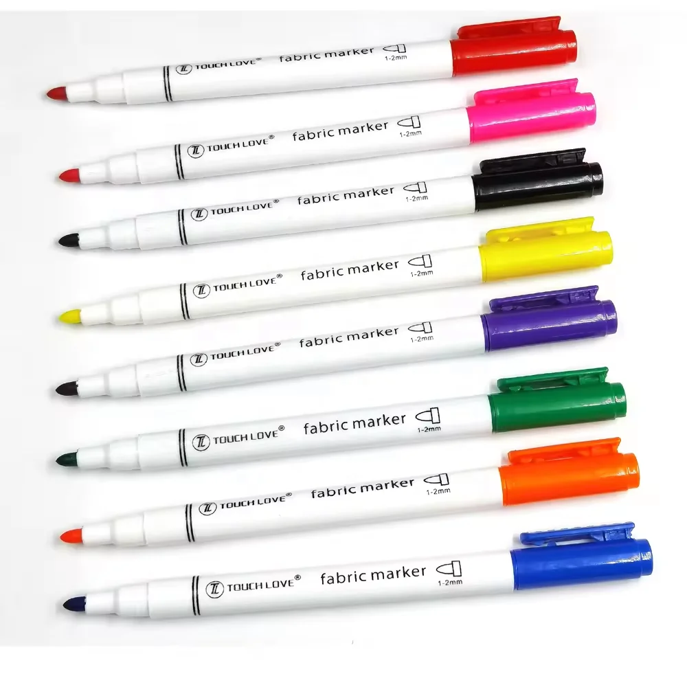 Wholesale Washable Fabric Markers non toxic Art Fabric Markers Yellow Marker Oil-based Children Marken Pen
