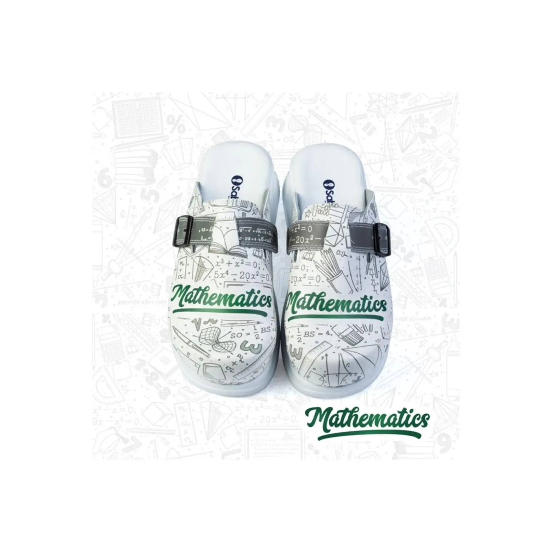 Manner Mathematics Themed Sabo Slippers
