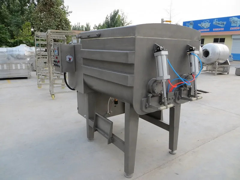 Commercial Meat Mixer Machine / Sausage vacuum meat mixer/meat vacuum mixer with elevator