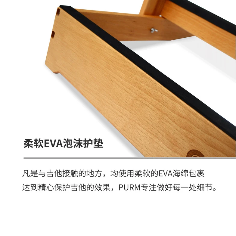 Handmade Custom Hardwood Wood Guitar Stand for 4 Electric or Bass, Guitar Rack for Home or Studio