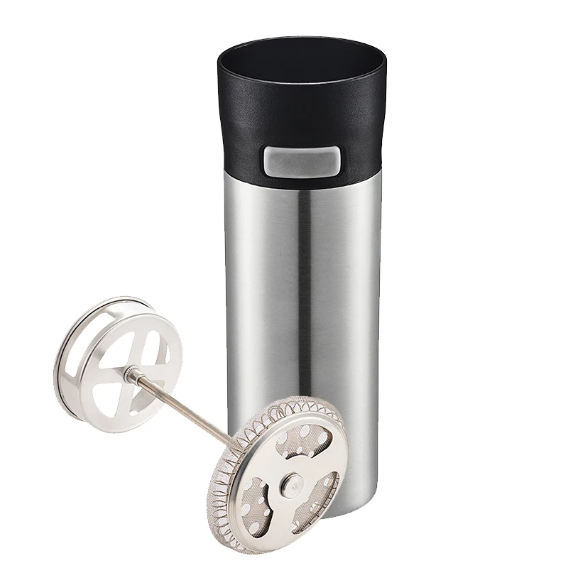 Solidware  manufacturer stainless steel water vacuum thermal french press  bottle cup