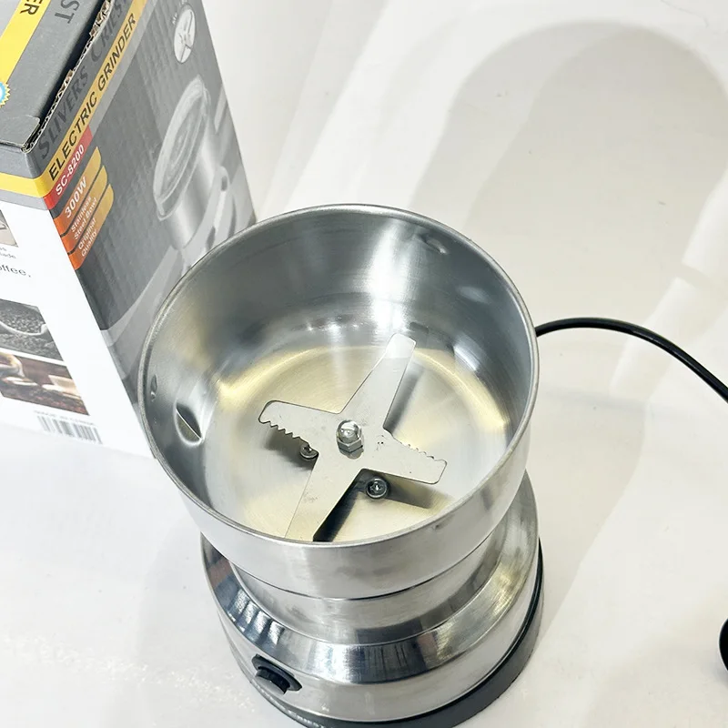 Mini Electric Stainless Steel Coffee Grinder baby food machine Multifunctional Spice Nuts Grains Bean Grinding Machine