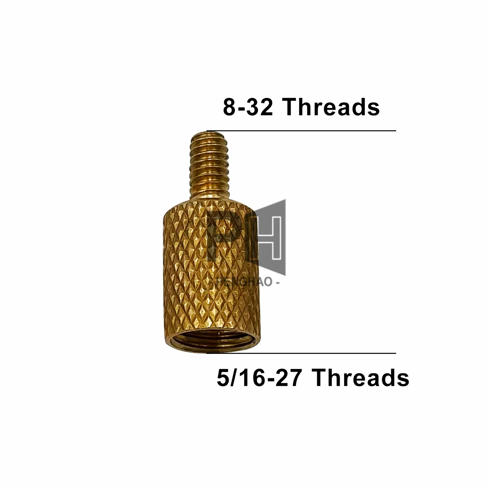 OEM Solid Brass Adaptor Male Thread 5-40 Female 8-32 5/16-27 Cleaning Rod Brushing Fitting Adapters Hardware Conversion Screws