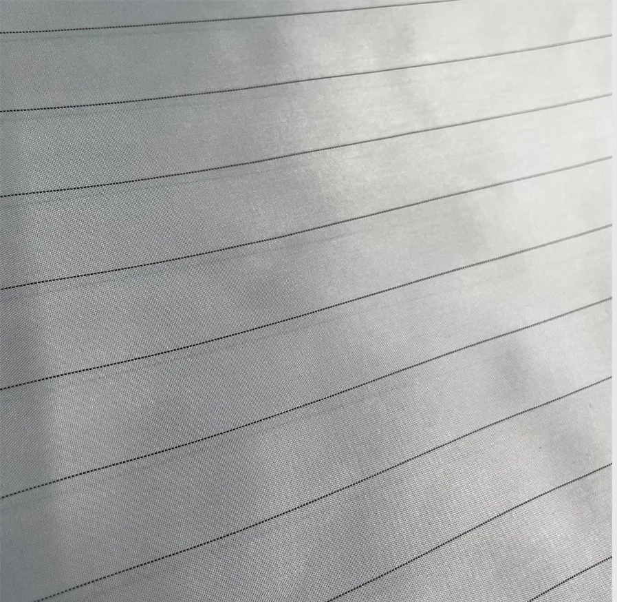 Заводская изготовленная на заказ Антистатическая переработанная полиэфирная тафта полоса t210 тканая подкладочная ткань oem