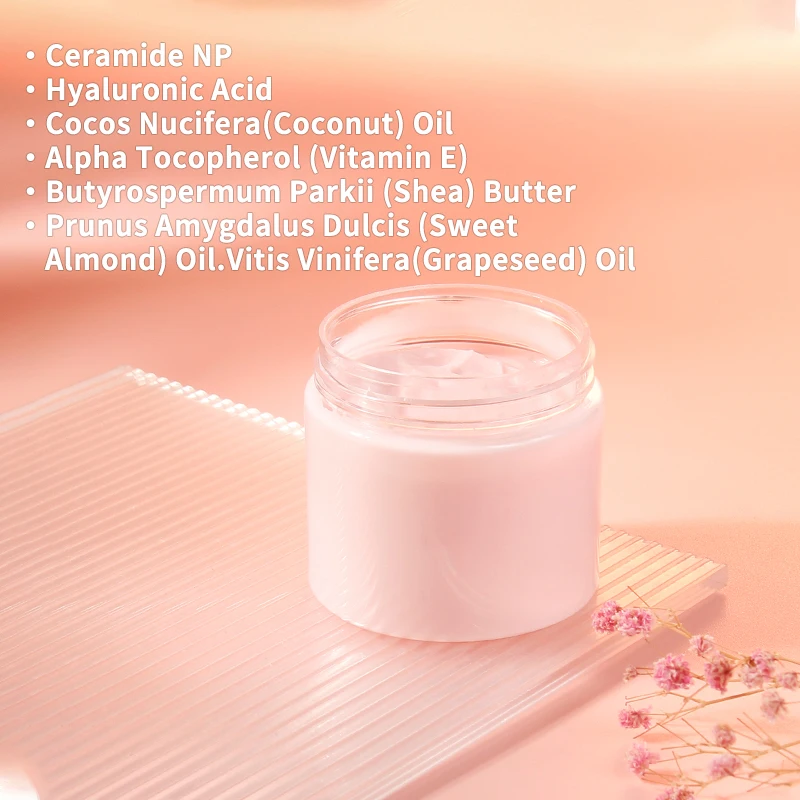 Natural Nourishing Vegan Wholesale Firming Lightening Body Hyaluronic Acid Moisturizer Cream Rose Body Lotion Private Label