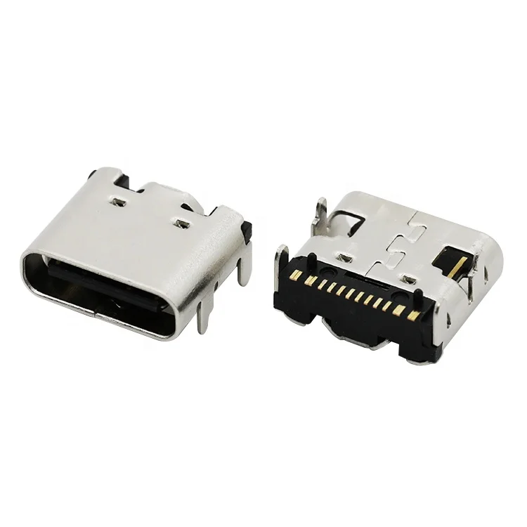  Устойчивое качество поверхностное крепление SMT 16P USB Тип C розетка Реверсивный разъем