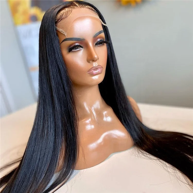 Hot Beauty Transparent Swiss 5x5 HD Lace Front Wigs Brazilian Virgin Human Hair Wigs