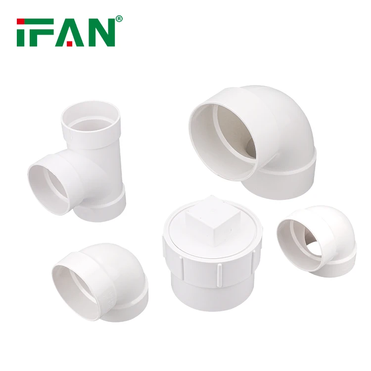 IFAN High Quality PVC Drainage Fittings 5 Inch UPVC Pvc Fittings ASTM2665 PVC Glue Connection Elbow Upvc Pipe And Fittings