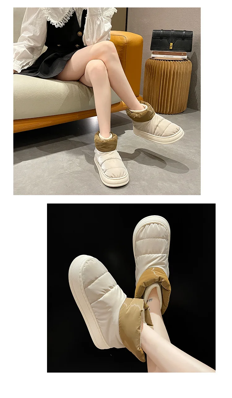 Hot sale warm imitated fur snow boots home bedroom women boots for women