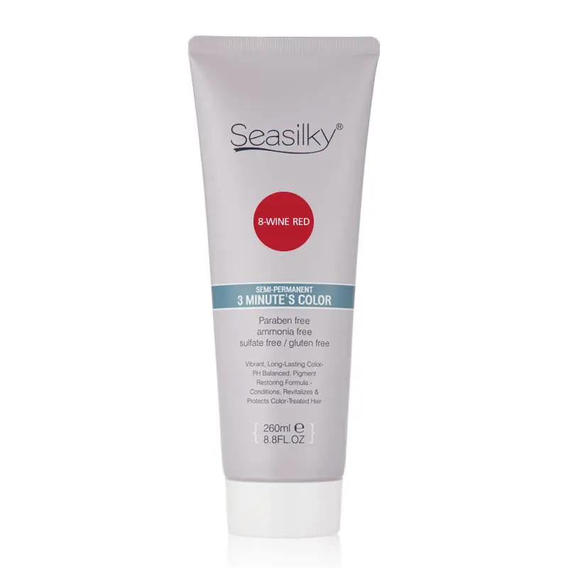 Semi-Permanent Hair Color Cream  For  Wine  Red  Conditioner