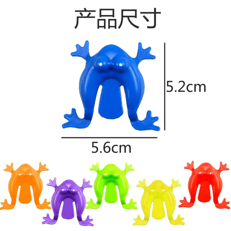 Frog Jumping Leap Frogs  2 Inches Plastic Assorted Colors  Jumping Plastic Frogs for Boys and Girls Party