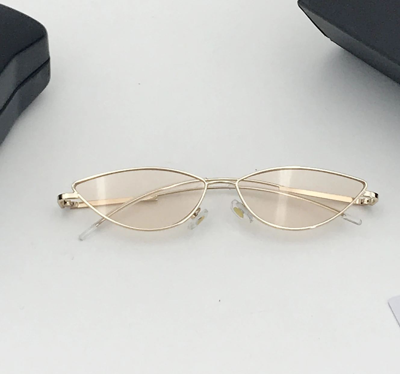 metal frame cat eye sunglasses small sunglasses women