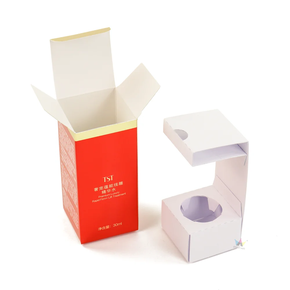 aesthetic packaging skincare cosmetic perfume bottle makeup boxes reusable reverse tuck end card cosmetics packing gifts box