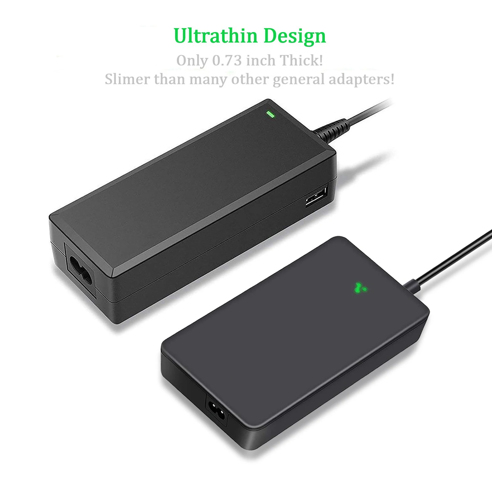 90w universal laptop charger 15-20V Slim AC Adapter and USB port For Asus/Acer/Dell/HP/Samsung Laptop