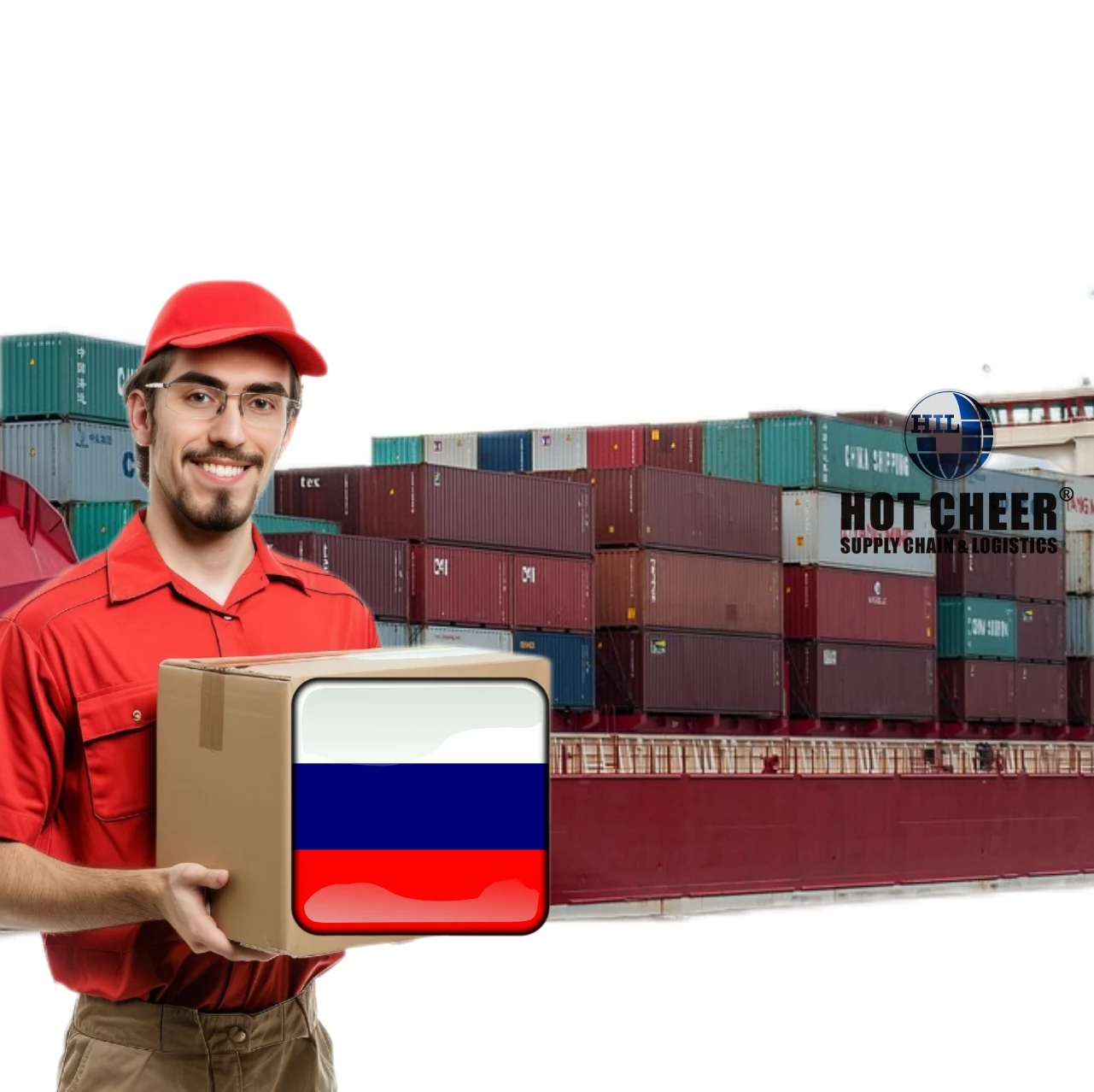 full container 40GP Sea Transportation 40Feet Freight Cargo Shipping Container service In China to Russia France DDP LCL FOB CIF