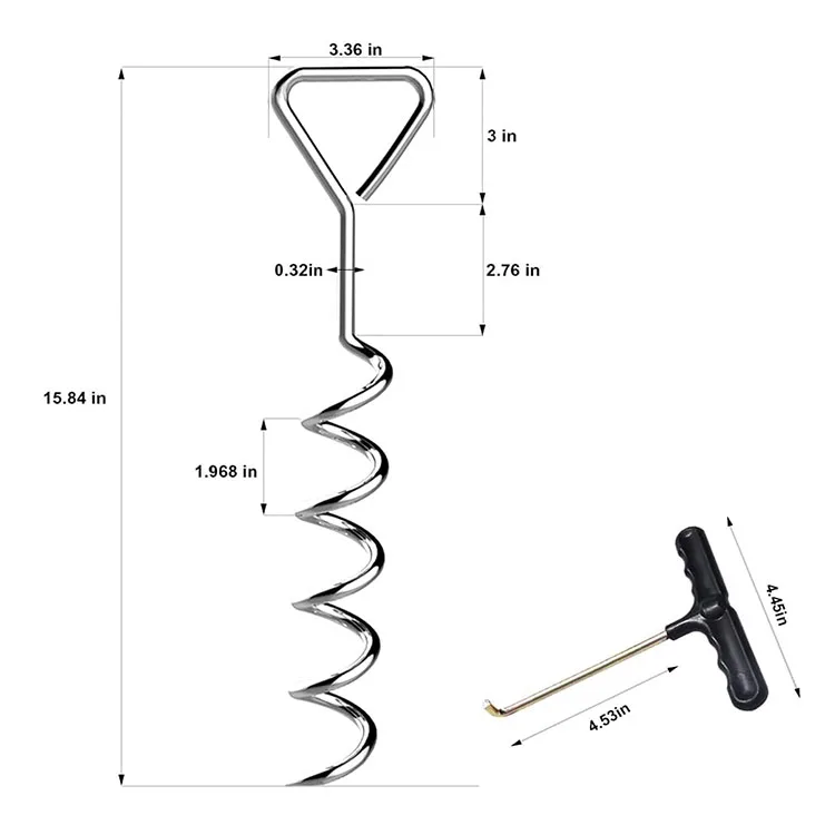 Trampoline Stakes, Heavy Duty Trampoline Tie Down Anchor Kit