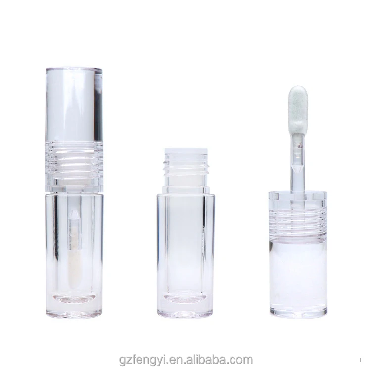 Small Size Lip Gloss Container,  Transparent Lip Gloss Container Tube, Customized Lip Gloss Tube Label