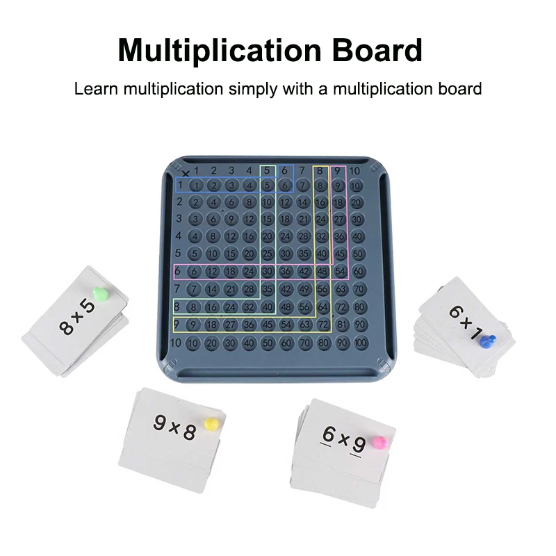 Wholesale Math Toys Kids Learning ABS Plastic Preschool Gifts Educational Multiplication Board Game Math Toys Set