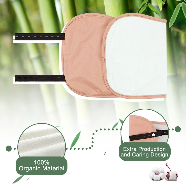 Natucare BSCI overnight castor oil pack benefits fertility castor oil pack organic cotton compress